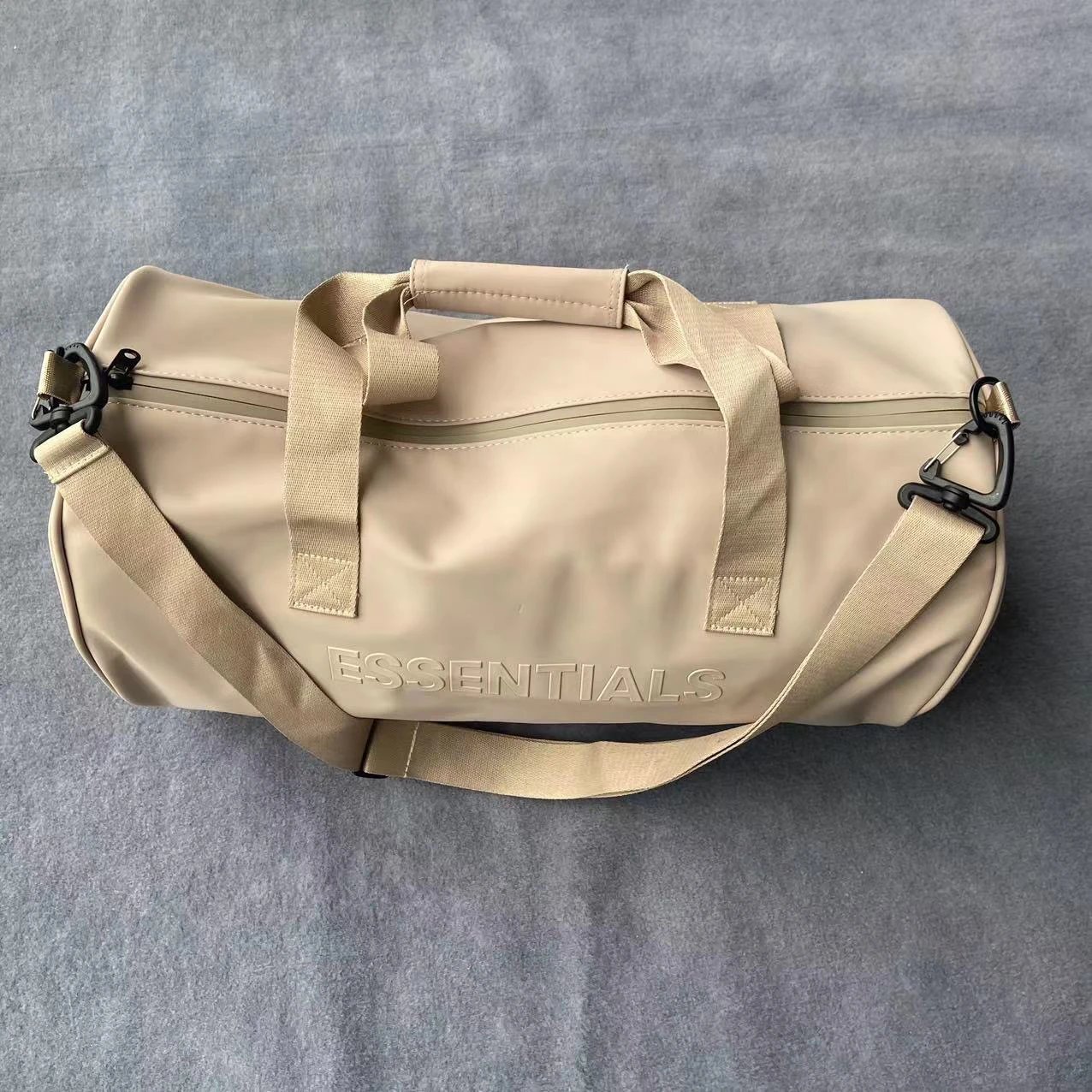 Fear of God Essentials Duffle Bag Beige Travel Bag - 6