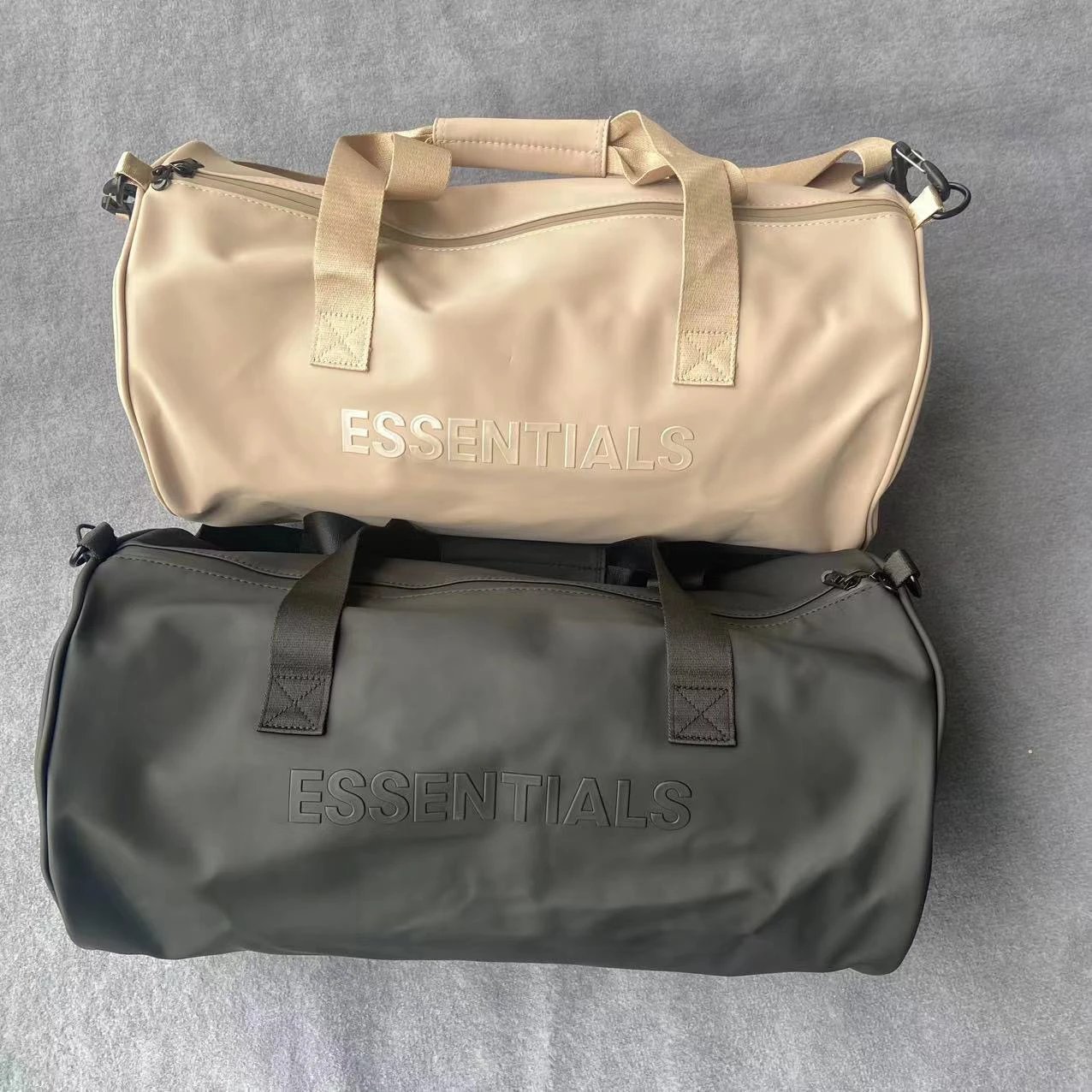 Fear of God Essentials Duffle Bag Beige Travel Bag - 17