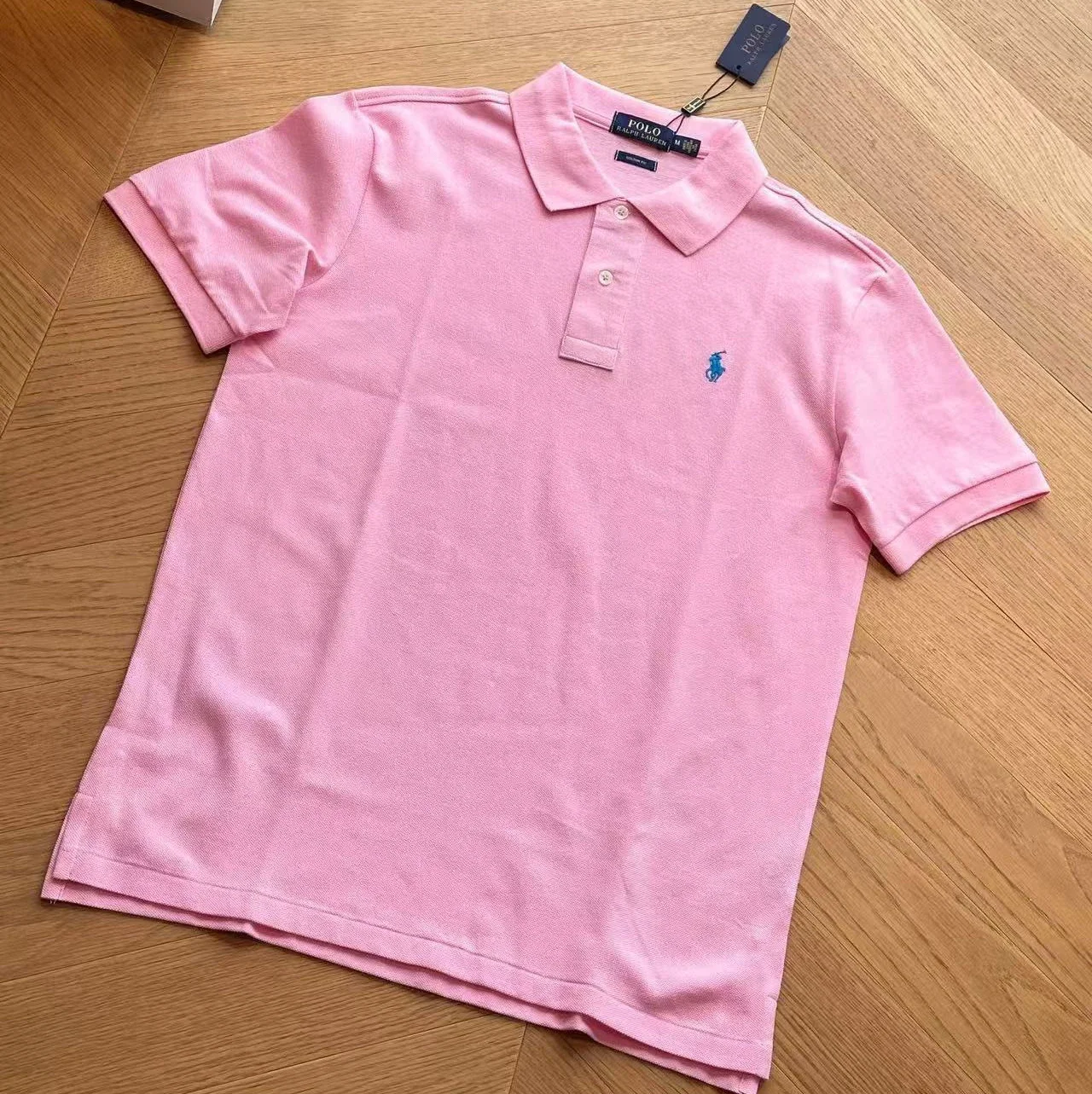 RL pony embroidered short-sleeved POLO shirt for men and women