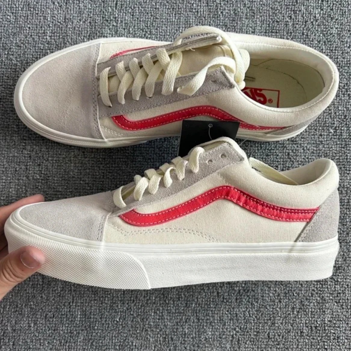 red and white