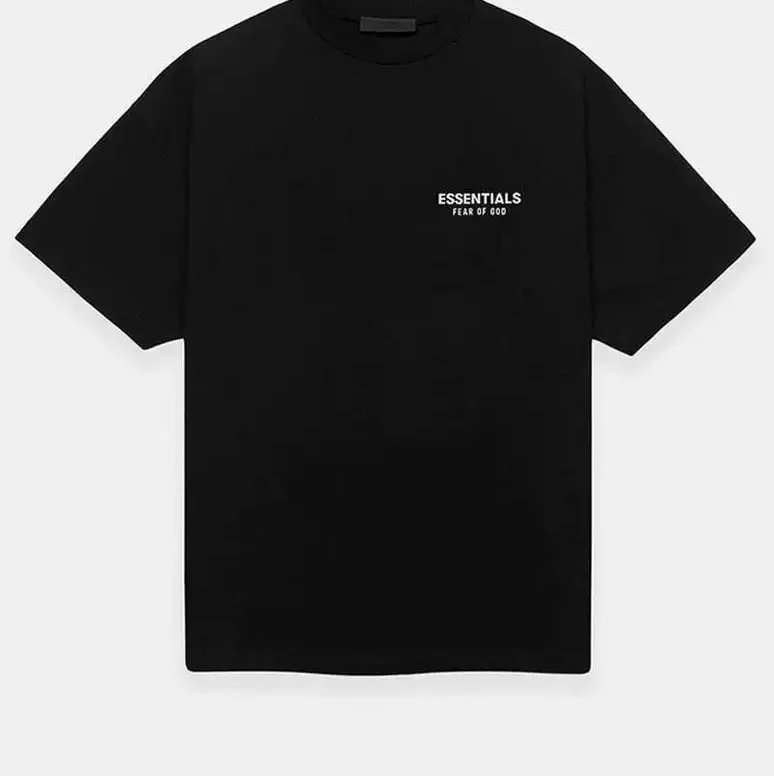 Black white label short sleeved shirt