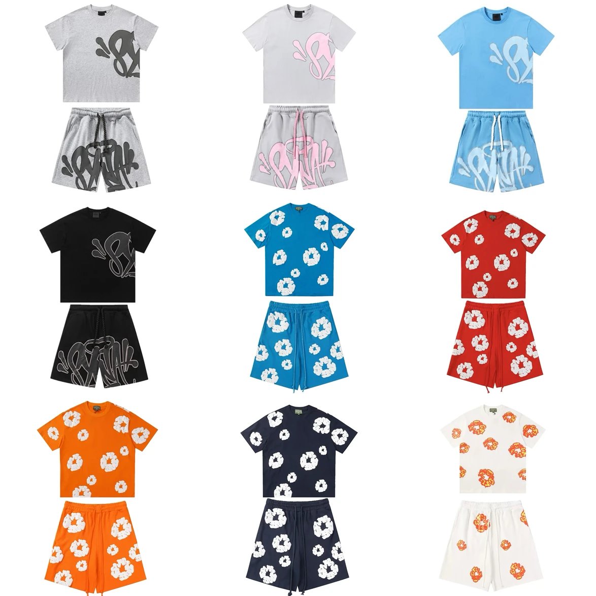Men's Graphic T-Shirt and Shorts Sets