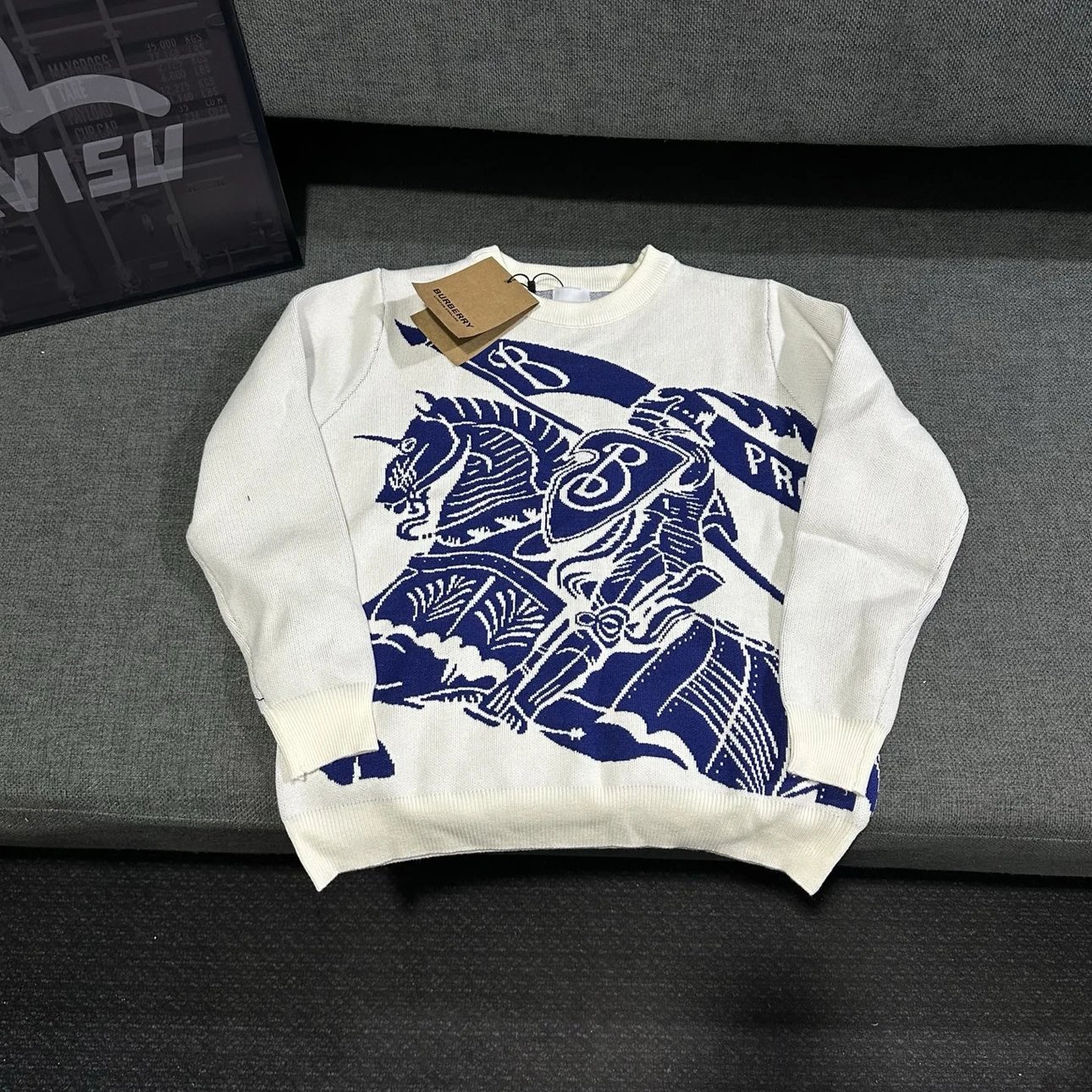 Burberry Sweater Equestrian Knight Design