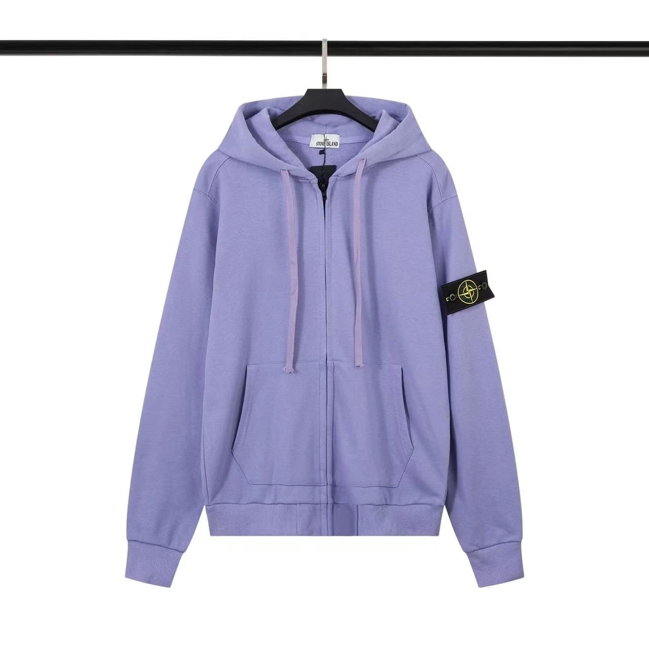 Purple cardigan hooded