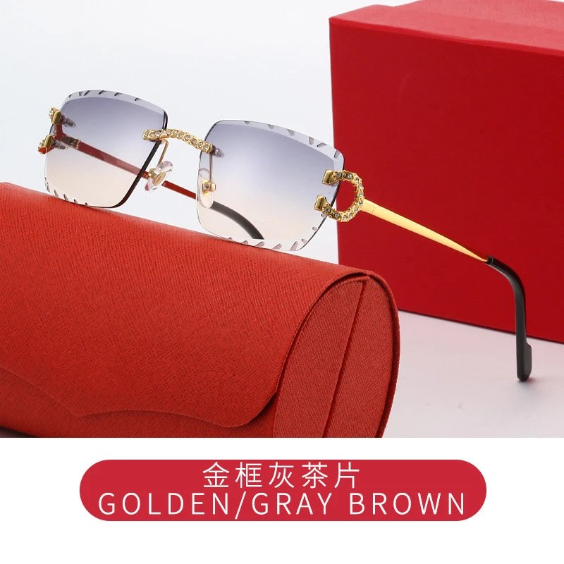 C4 Gold framed Grey Tea Slices