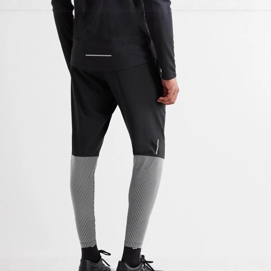 Design Hybrid Stripe Joggers Black / Gray Pants - 1