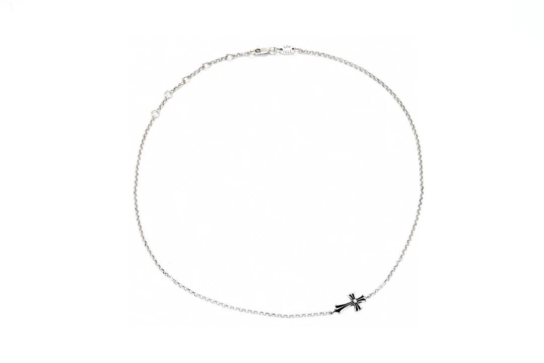 Silver Cross Pendant Necklace