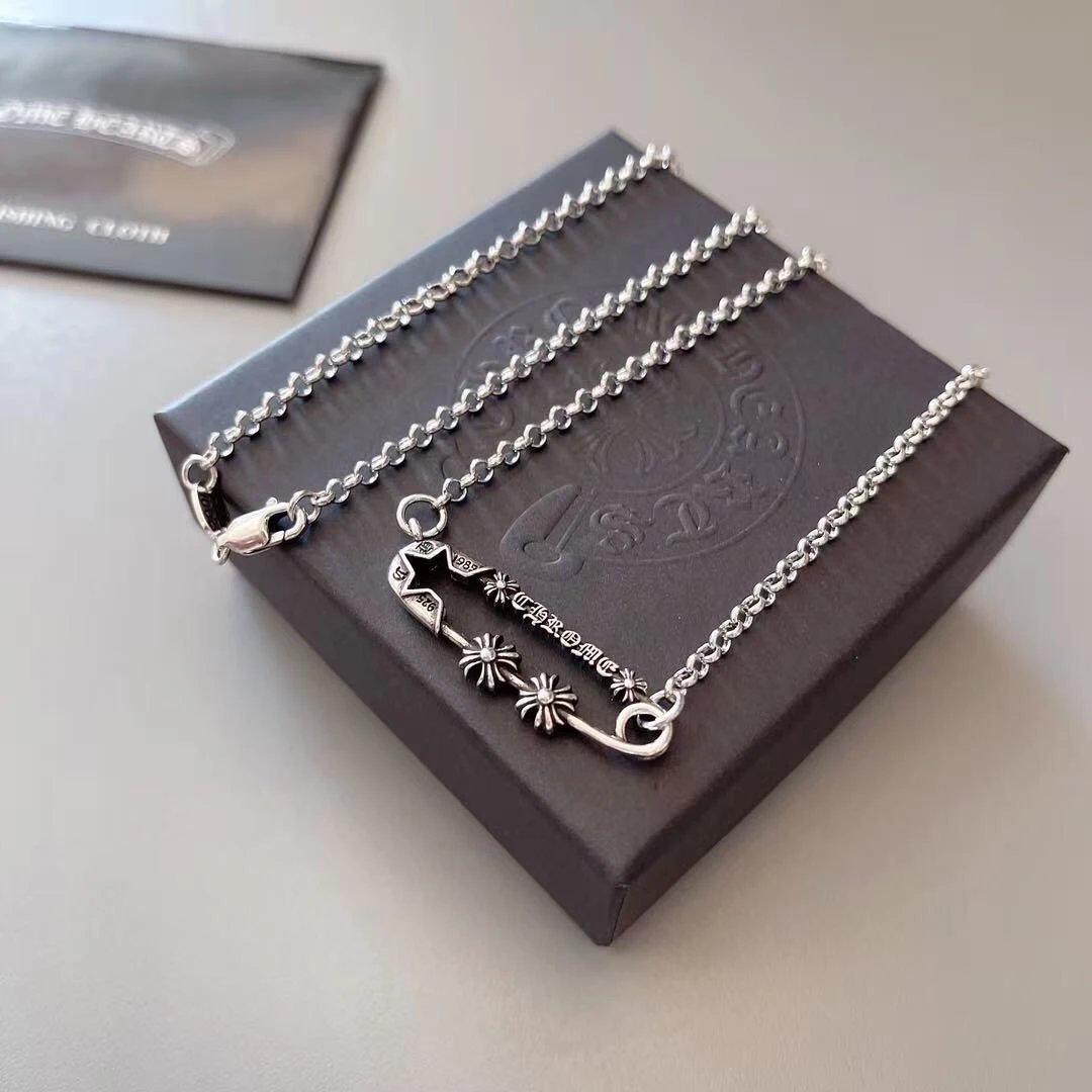 Chrome Hearts Safety Pin Neckl