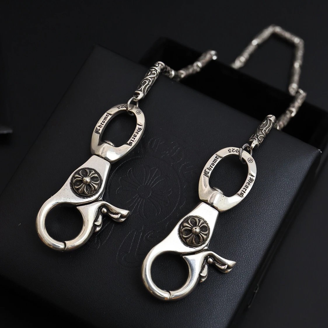 Chrome Hearts Dog Clip Keychai