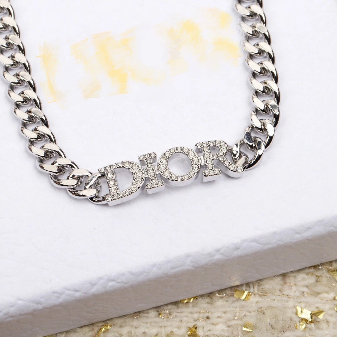 Dior Logo Chain Necklace [2 st