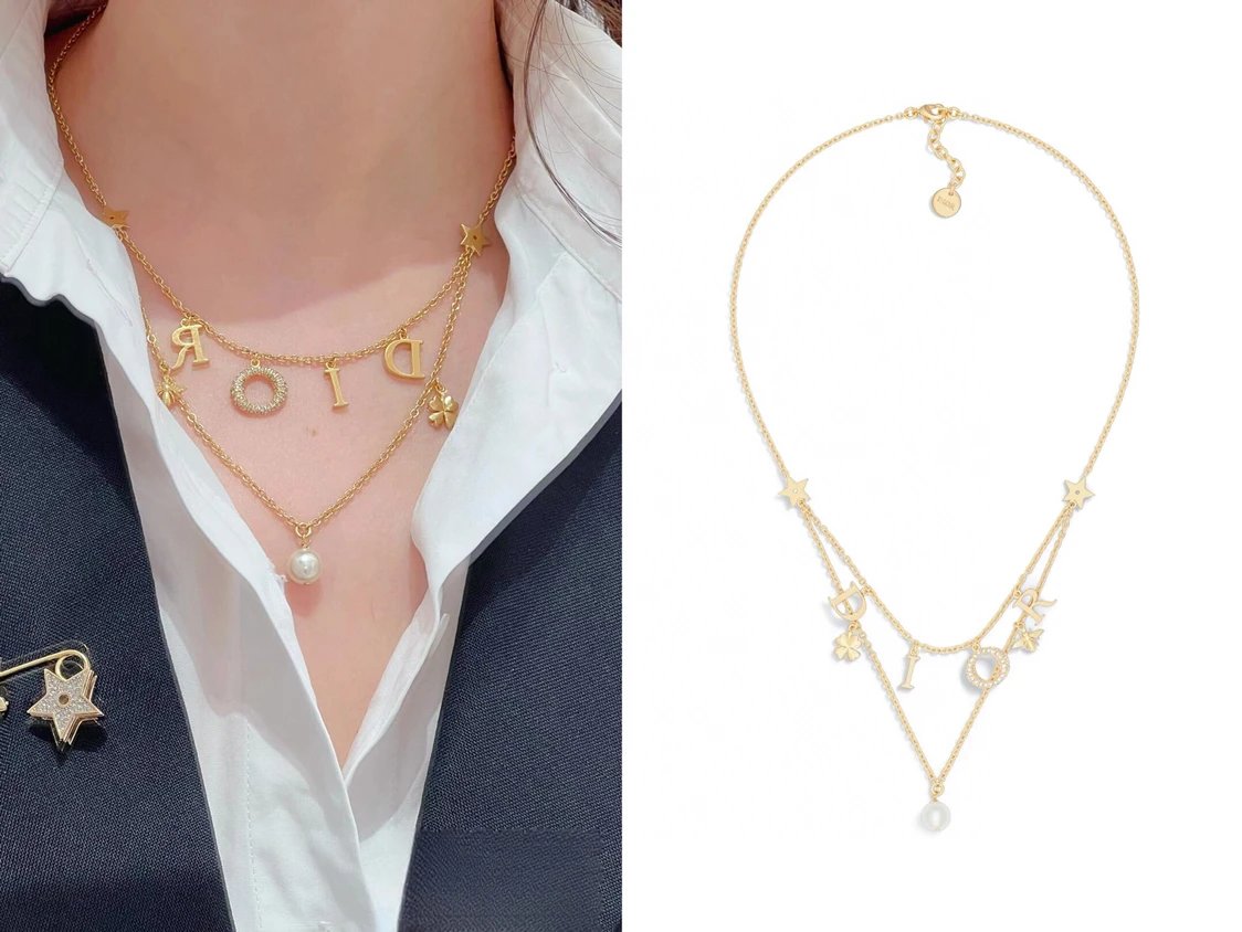 Dior D-Joy Multi-Layer Necklac