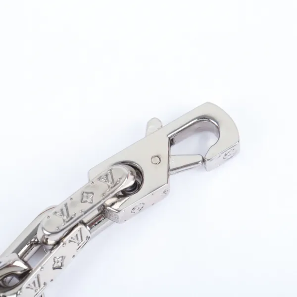 Louis Vuitton Chain Link Bracelet Red and Silver Jewelry - 8