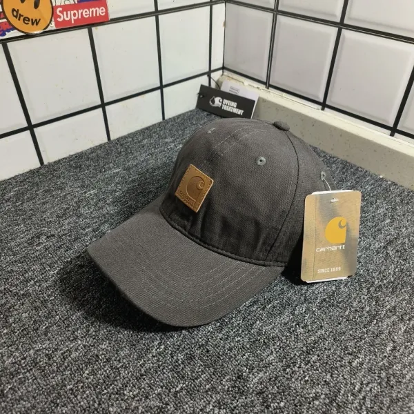 Carhartt WIP Duck Cap Charcoal Gray Baseball Cap - 1