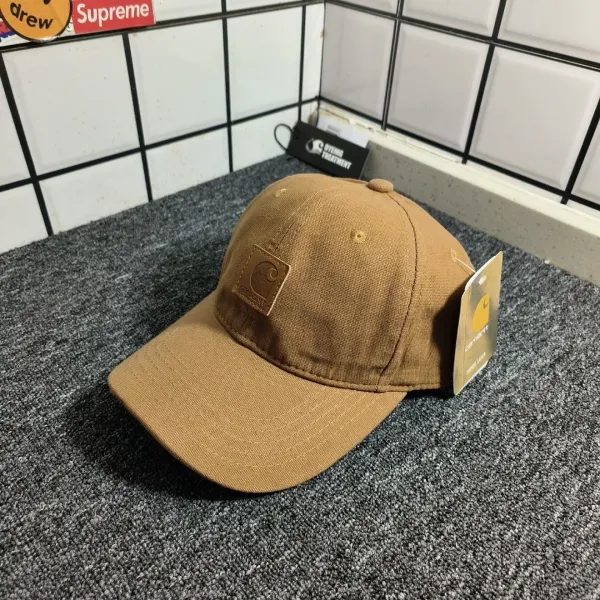 Carhartt WIP Duck Canvas Baseball Cap Brown - 1