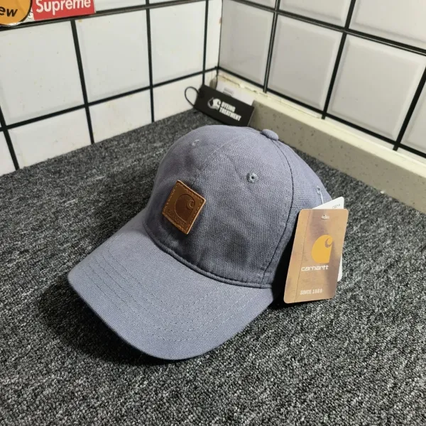 Carhartt WIP Duck Canvas Cap Gray Baseball Cap - 1