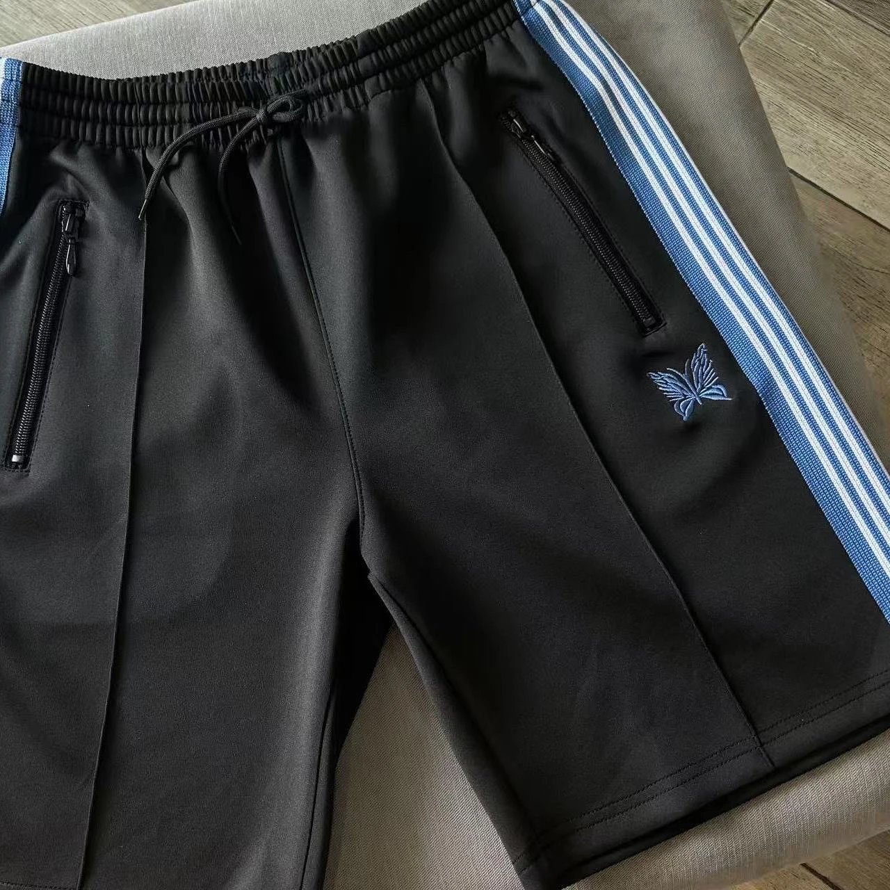 Black Blue Shorts
