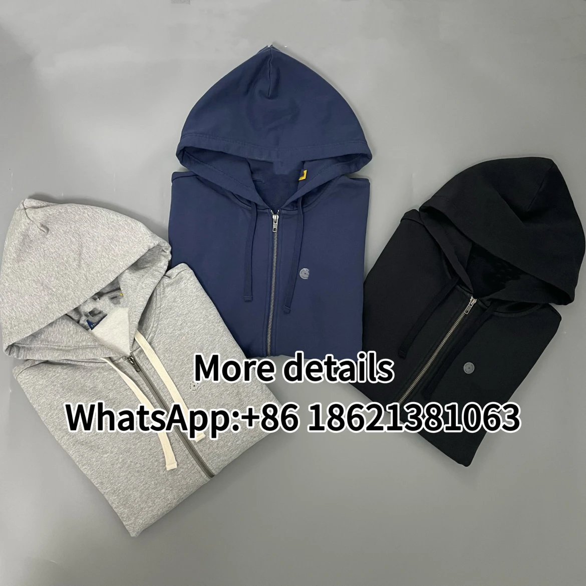 Heavyweight Washed Zip-Up Hooded Jacket