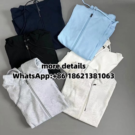 Double sided fabric zipper hooded top