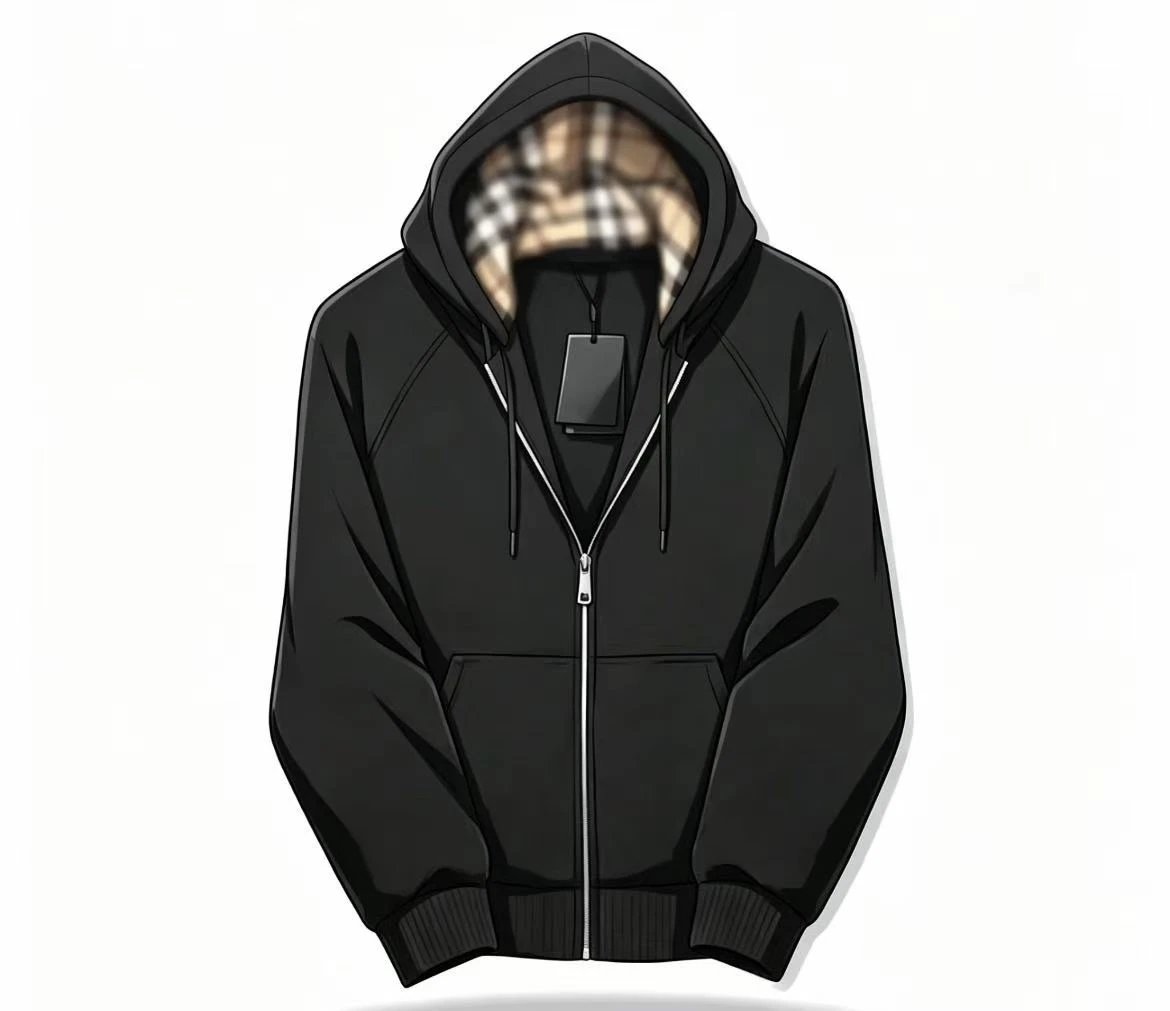 Baby's white label black hoodie
