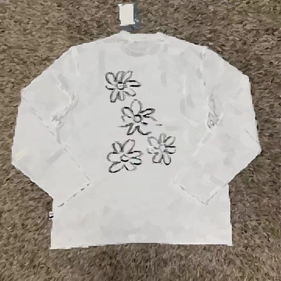 Madman white A-style painted personalized custom long sleeved shirt