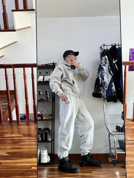 Stussy x Nike Sweatpants Gray Sweatpants - 12