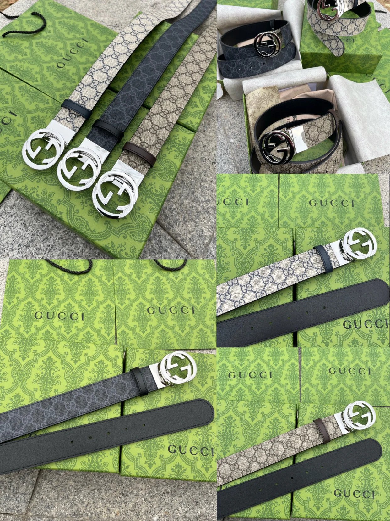 Supreme Reversible belt 3.7cm No.473030 WhatsApp+8615112120009