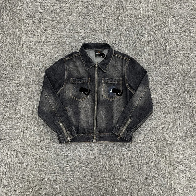 cny  Denim Jacket-Washed Black 丹宁水洗黑色 牛仔夹克 BPM-51