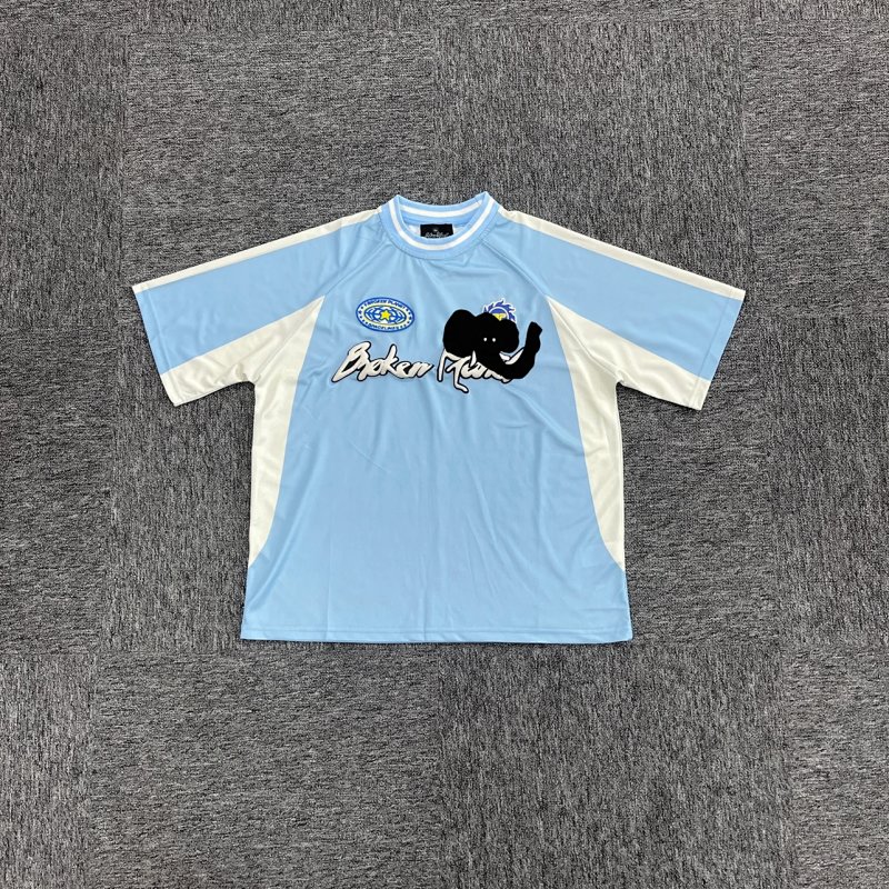 Football T-shirt-Blue  22印花 蓝色球衣  BPM-50
