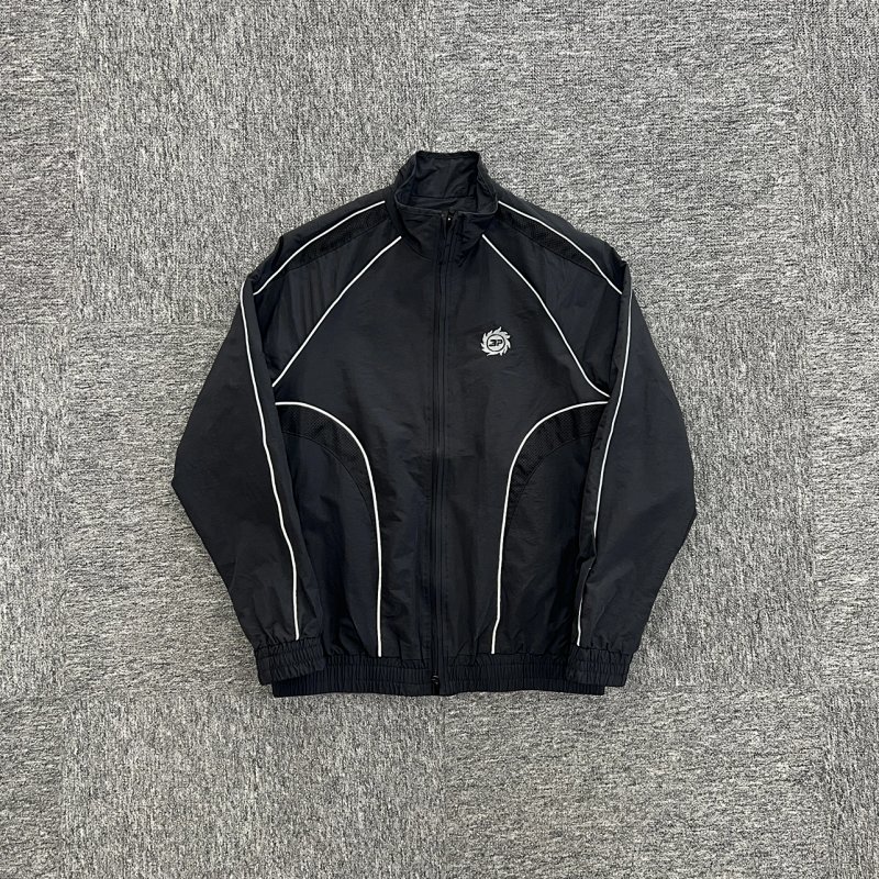 Performance Jacket-Black 黑色反光条梭织外套 BPM-39
