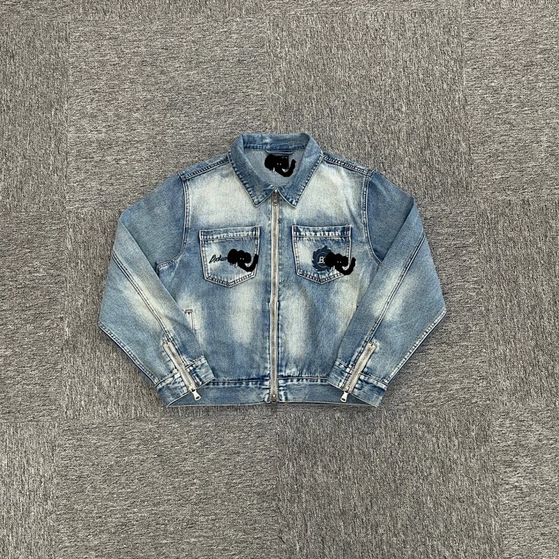 cny  Denim Jacket-Washed Blue 丹宁水洗蓝色 牛仔夹克 BPM-46
