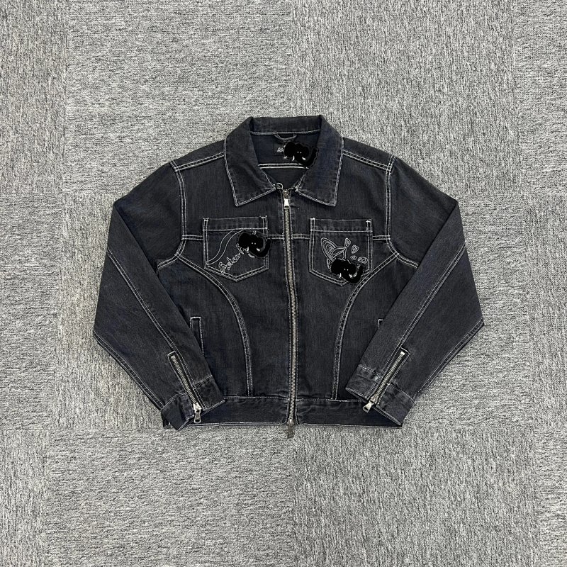 cny  Denim Jacket-Washed Black 丹宁水洗黑色 牛仔夹克 BPM-44