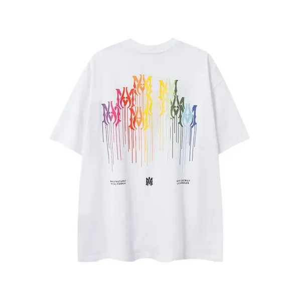 Maison Margiela MM6 Multicolor Dripping Logo T-Shirt - 1