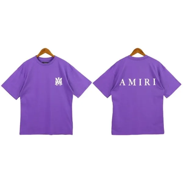 Amiri Logo Graphic T-Shirt Purple - 1