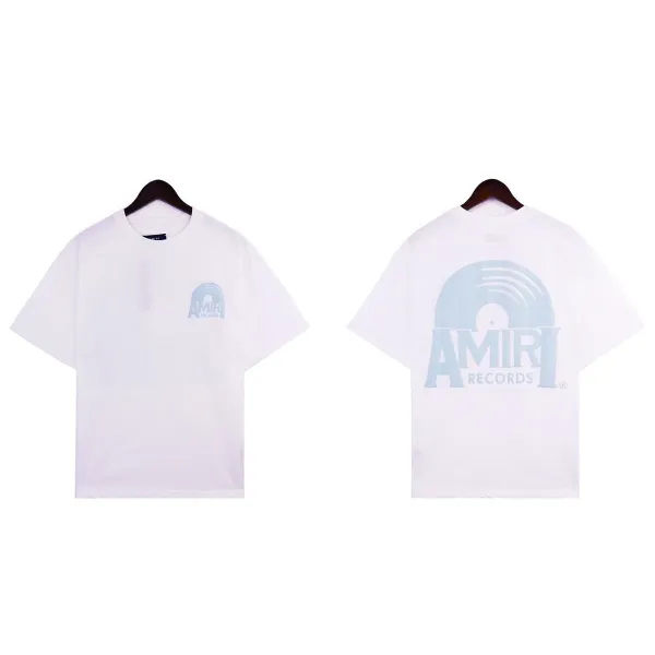 Amiri Records Vinyl Logo T-Shirt White - 1