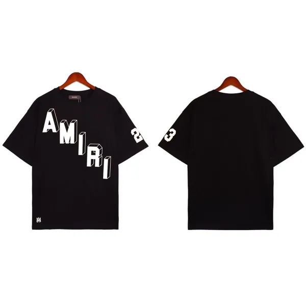 Amiri 3D Logo Graphic Black T-Shirt - 1