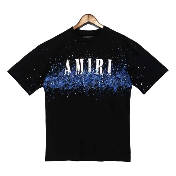 Amiri Drip Logo Black T-Shirt - 12