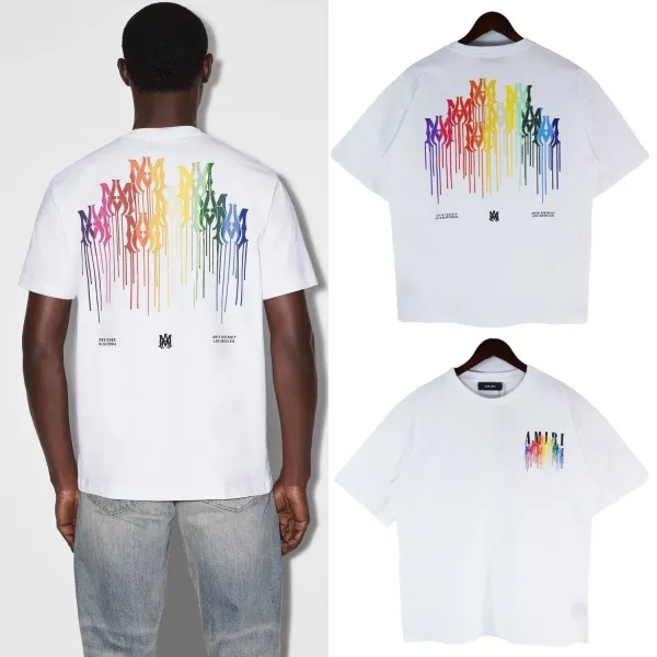 Amiri Drip Logo Black T-Shirt - 9