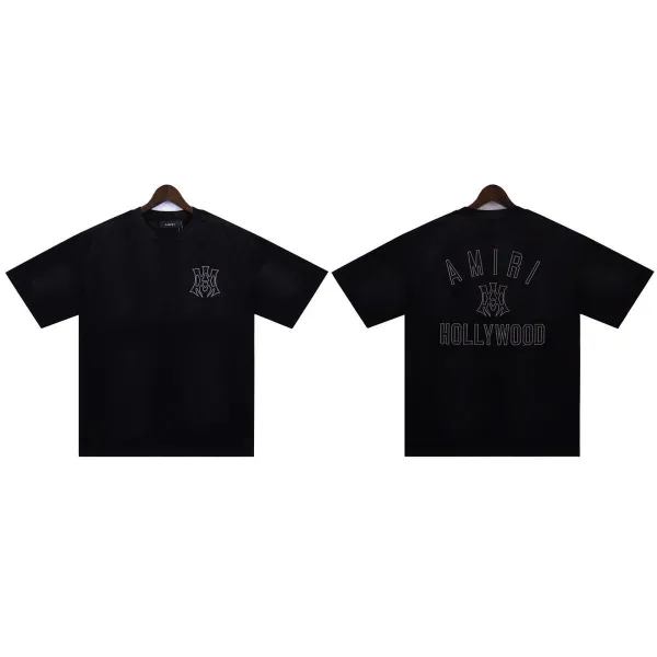 Amiri Drip Logo Black T-Shirt - 21
