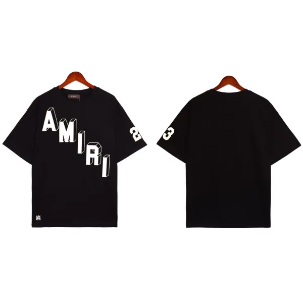 Amiri Drip Logo Black T-Shirt - 15