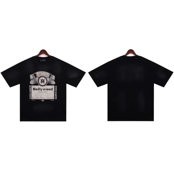 Amiri Hollywood Dreamer Graphic T-Shirt Black - 1