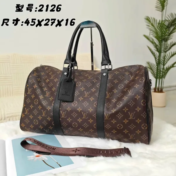 Louis Vuitton Keepall 2126 Monogram Brown Duffle Bag - 3