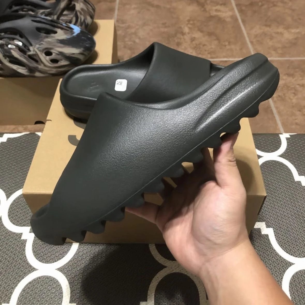 Black Yeezy Slide Sandals