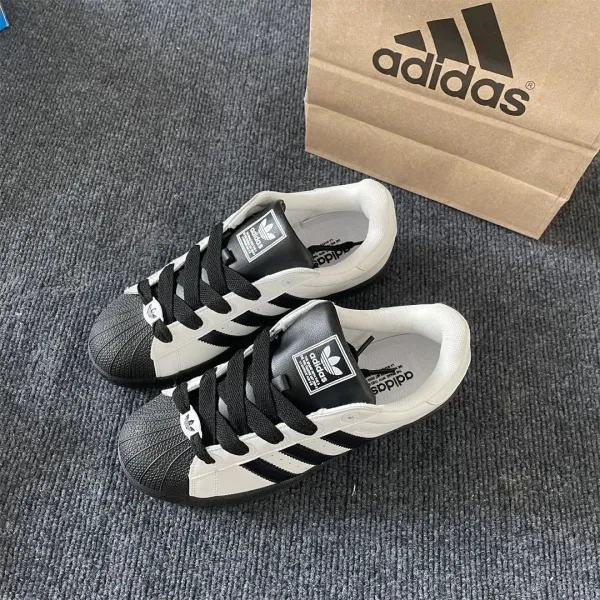 Adidas Originals Superstar Black and White Sneakers - 1