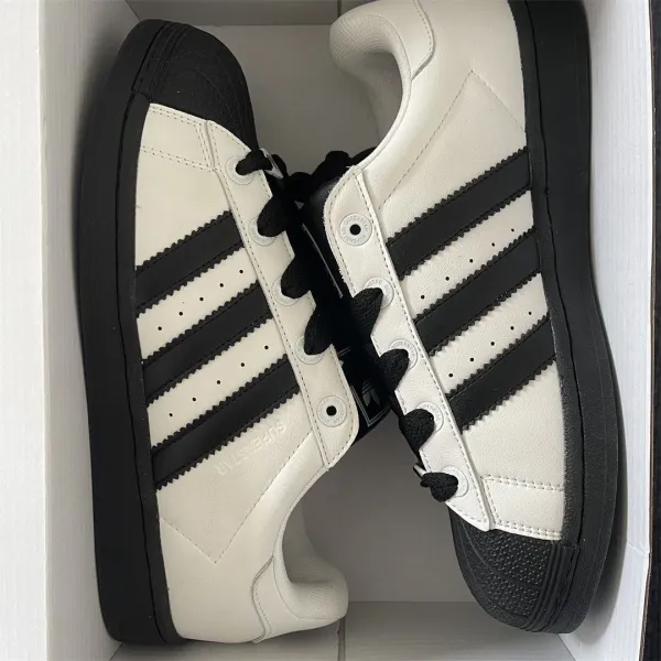 Adidas Originals Superstar Black and White Sneakers - 6