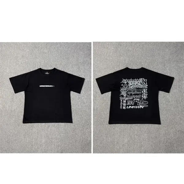 Unknown Project T-Shirt Black Graphic Print T-Shirt - 1