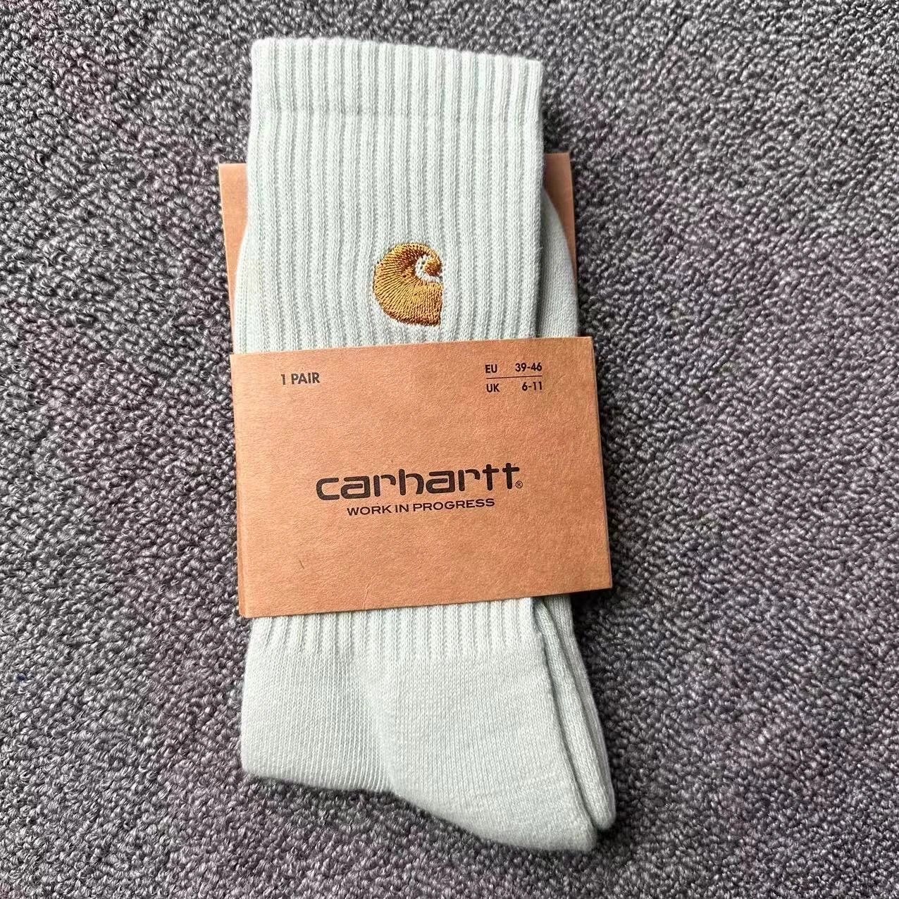 Carhartt WIP Ribbed Crew Socks Mint Green Socks - 1