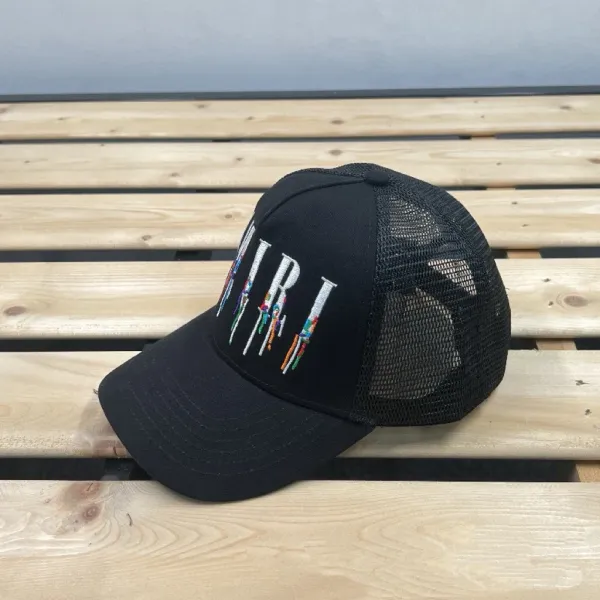 Givenchy Three Stars Green Mesh Baseball Cap - 26