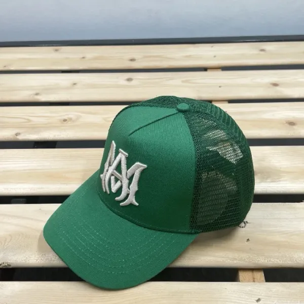 Givenchy Three Stars Green Mesh Baseball Cap - 38