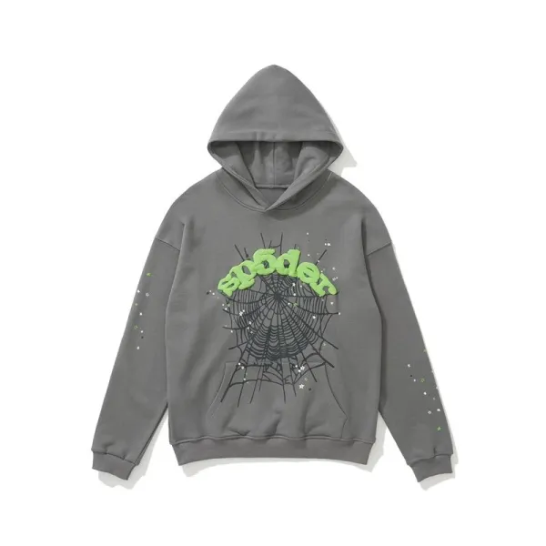 Spoderi Spider Web Embellished Purple Hoodie - 18