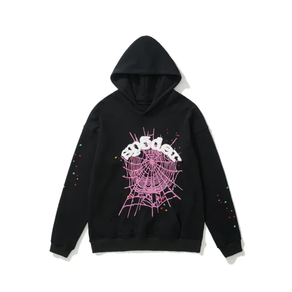 Spoderi Spider Web Embellished Purple Hoodie - 20